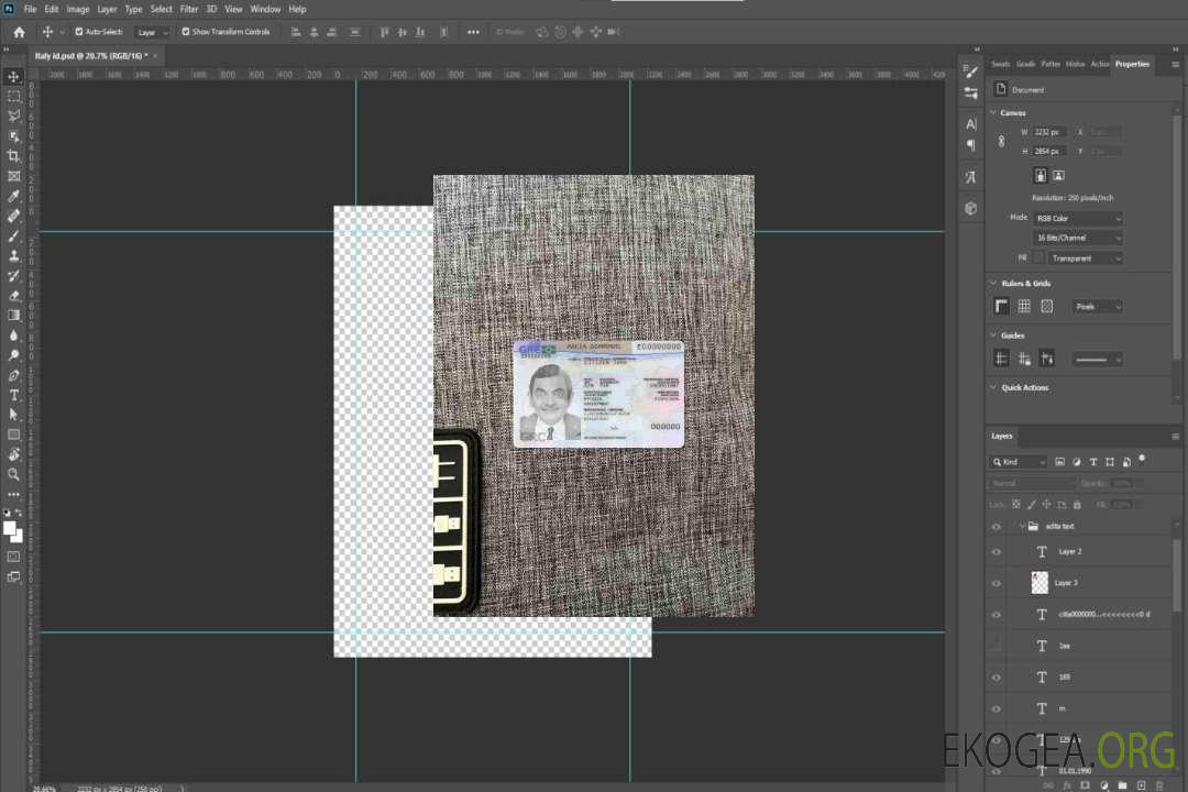 Permis de séjour en Grèce 2020-présent photolook AVANT template